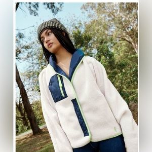 FREE People Movement- hit the slopes shawl collar fleece. NWT